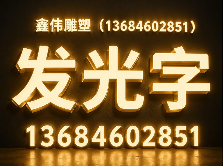 松北区发光字展示图